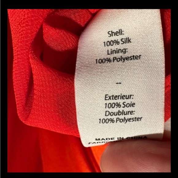 🔥🔥🔥NWT Cinq A Sept Serena Long Sleeve Silk Dress size 14 reg $695 Valentines! - Picture 9 of 9